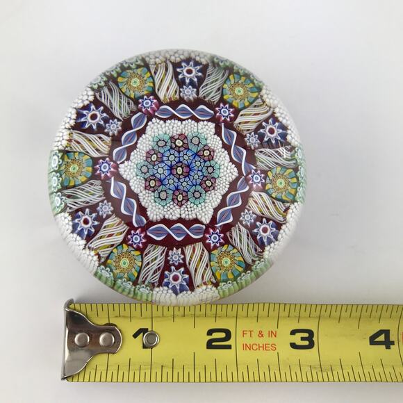 Perthshire PP161 1994 Millefiori Hexagon Cane Radial Twist LE Paperweight Cert - Picture 7 of 16